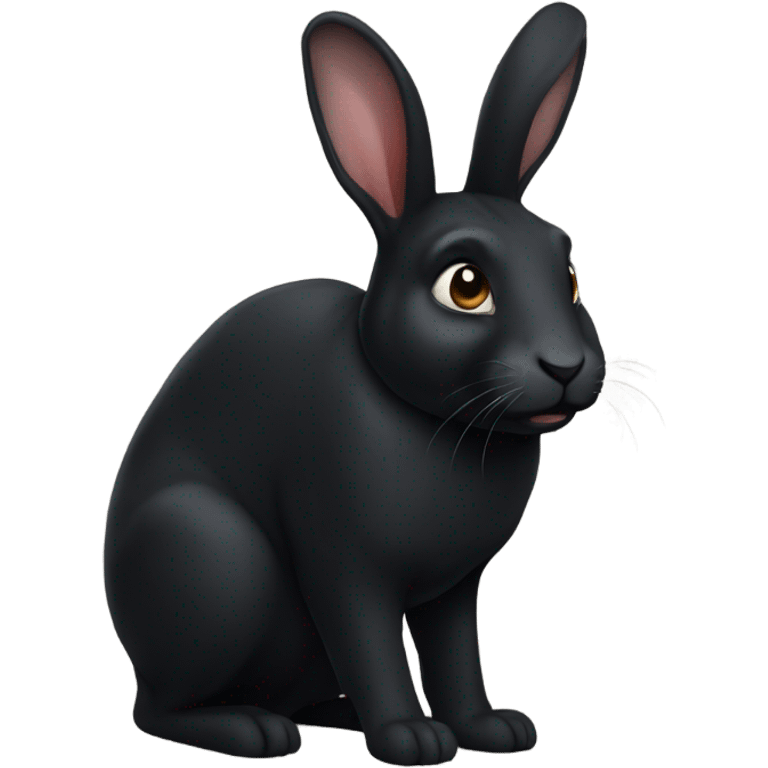 Black rabbit emoji