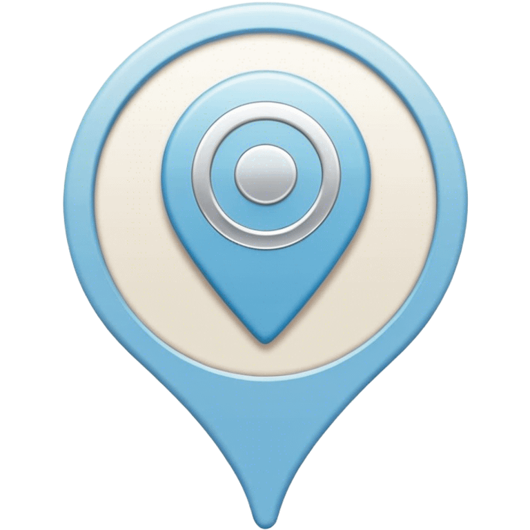 light blue map pin emoji