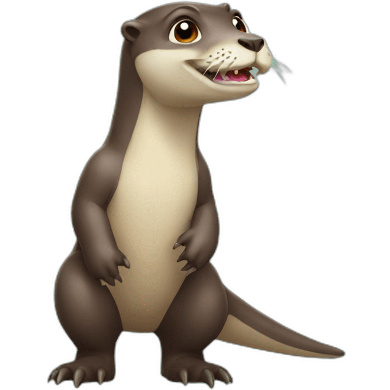 otter dinosaur emoji