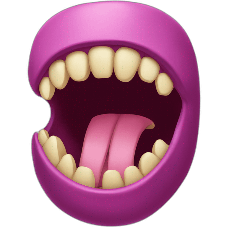 mewing - jaw - giant mouth emoji