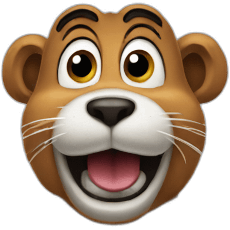 Goofy go gopher emoji