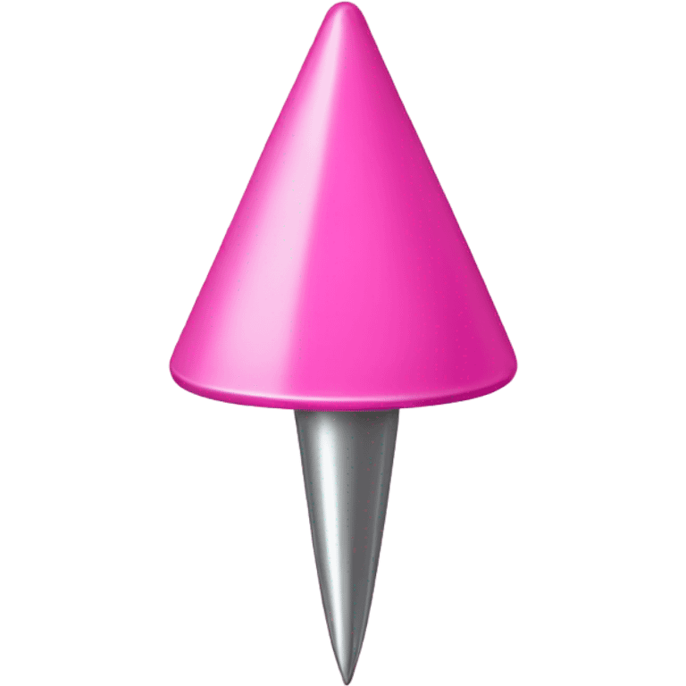 Pink push pin emoji