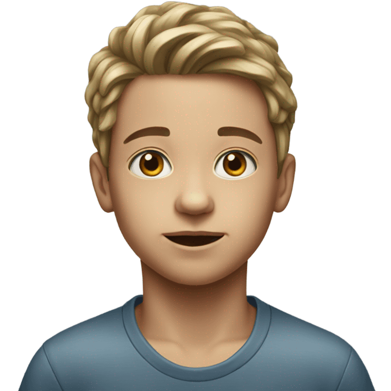 realistic portrait of a boy emoji