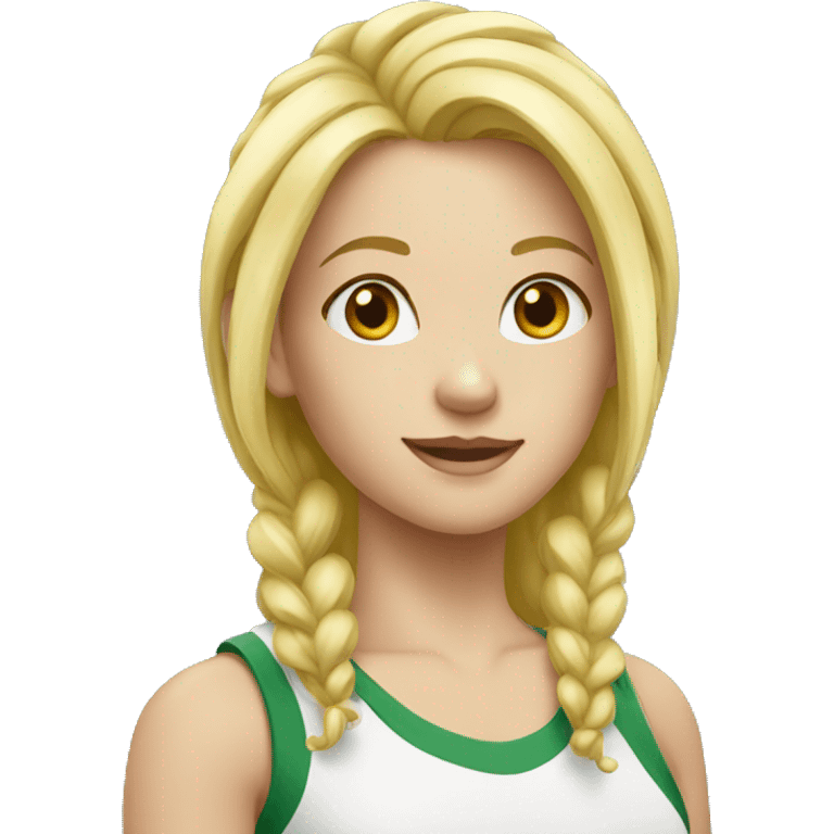 blond sport girl emoji