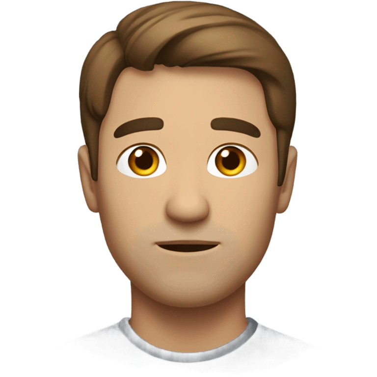 brown haired man portrait emoji