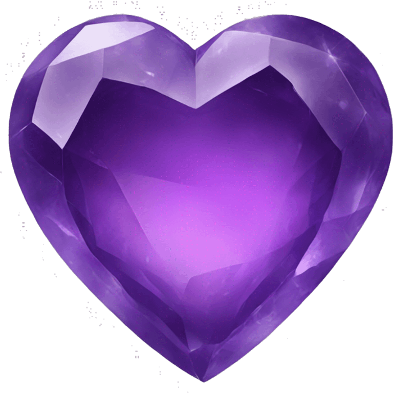 amethyst heart emoji