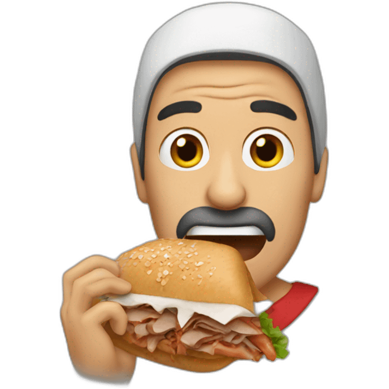 turkish man eating doner emoji