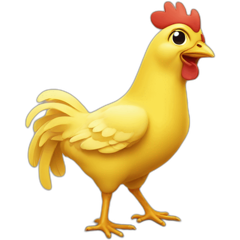 Little yellow chicken-laghing emoji