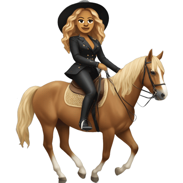 Beyoncé on a horse emoji