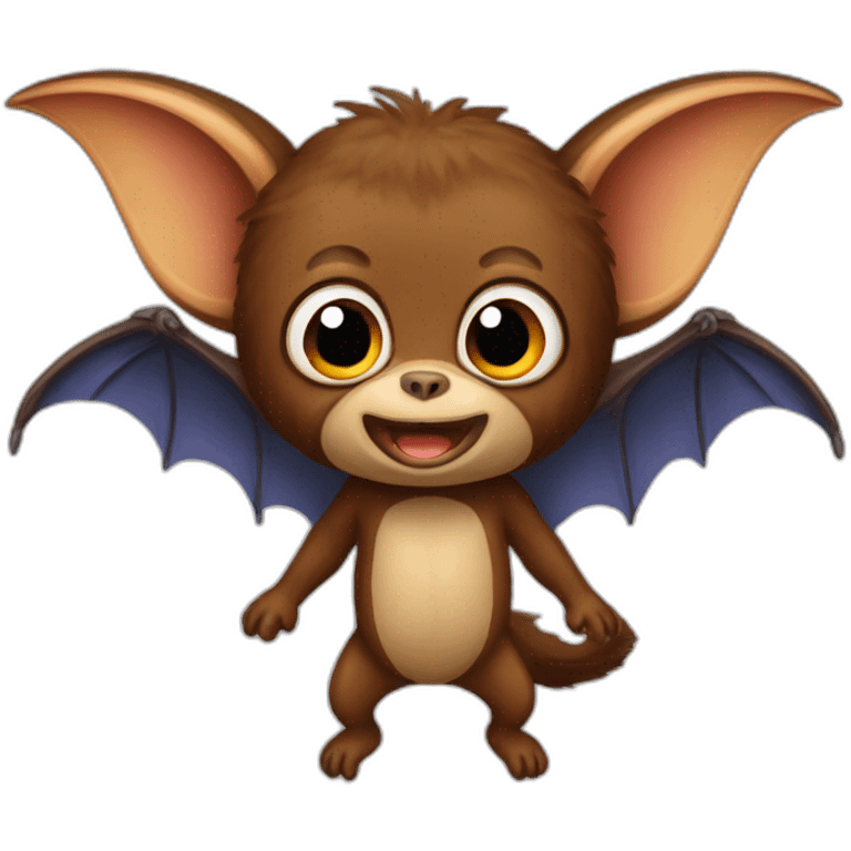 bat flying fox monkey emoji