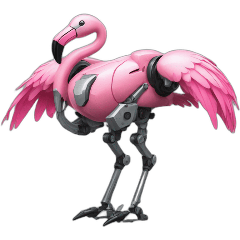 mecha flamingo emoji