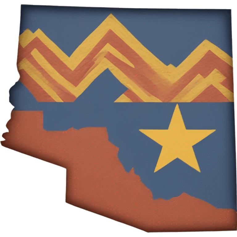 The shape of the State of Arizona emoji