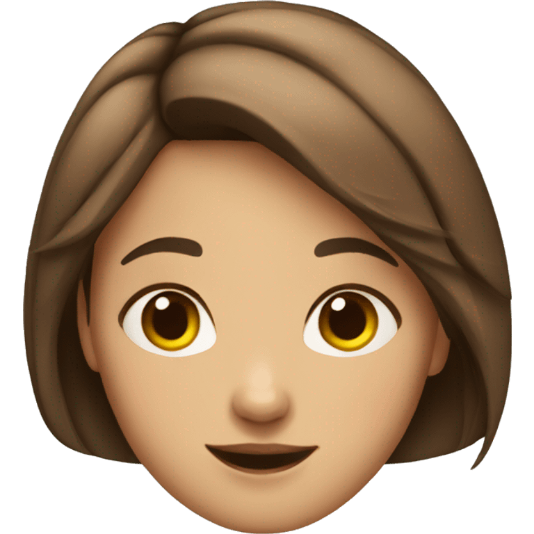 "girl with short brown hair" emoji