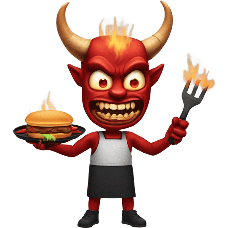 Demon with a grill  emoji