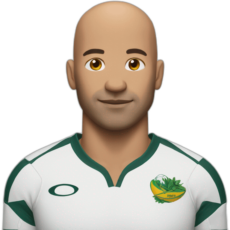 Bald Rugby player emoji