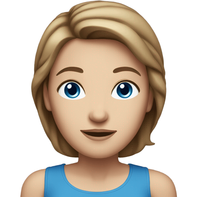 white-woman-slight-wrinkles-short-brown-hair-blue-eyes emoji