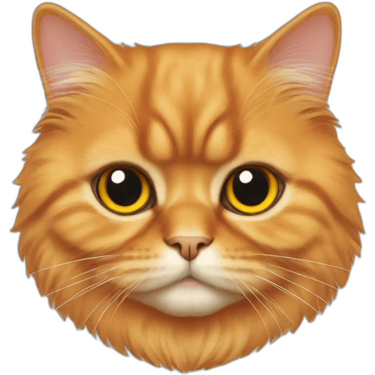 Orange persian cat emoji