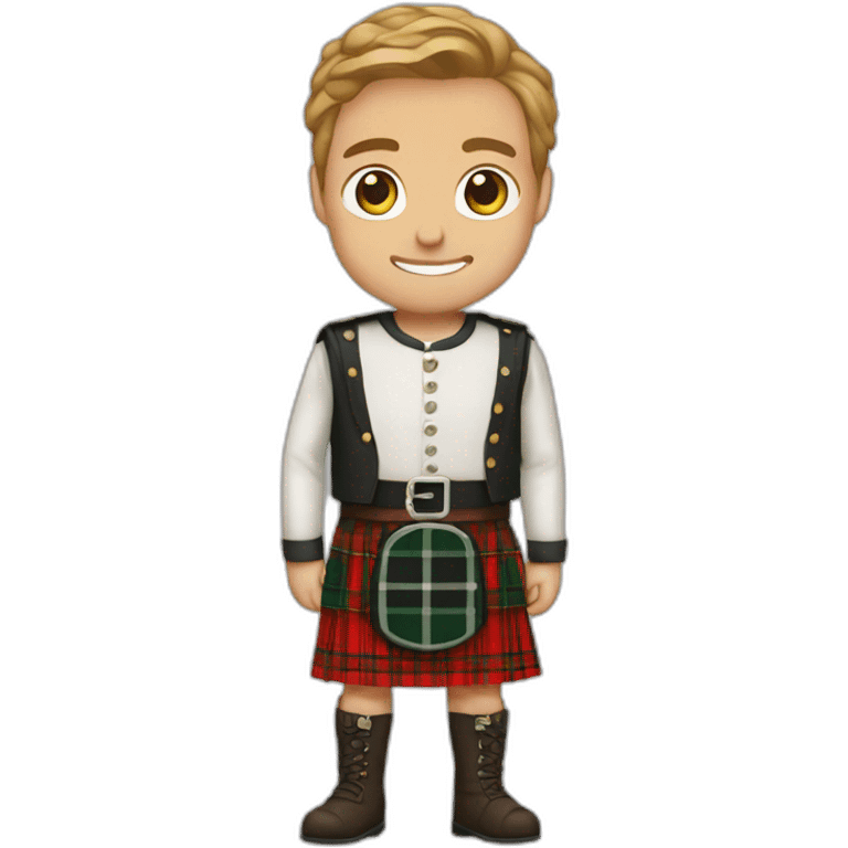 kendall miller wearing a kilt emoji