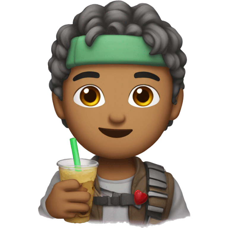 Boba love emoji