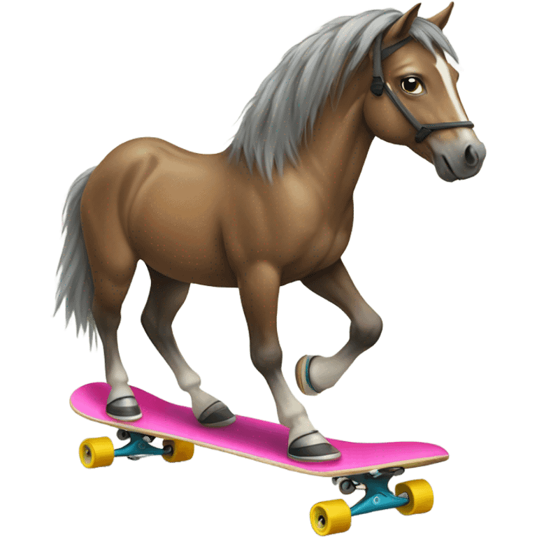 horse on a skateboard  emoji