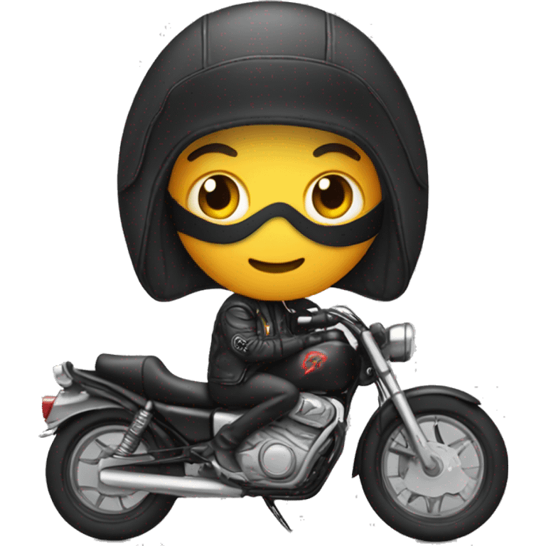 shrimp in a motorcycle jacket emoji