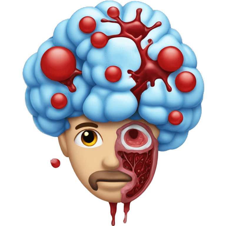 Oxygenated blood to skin and brain and organs  emoji