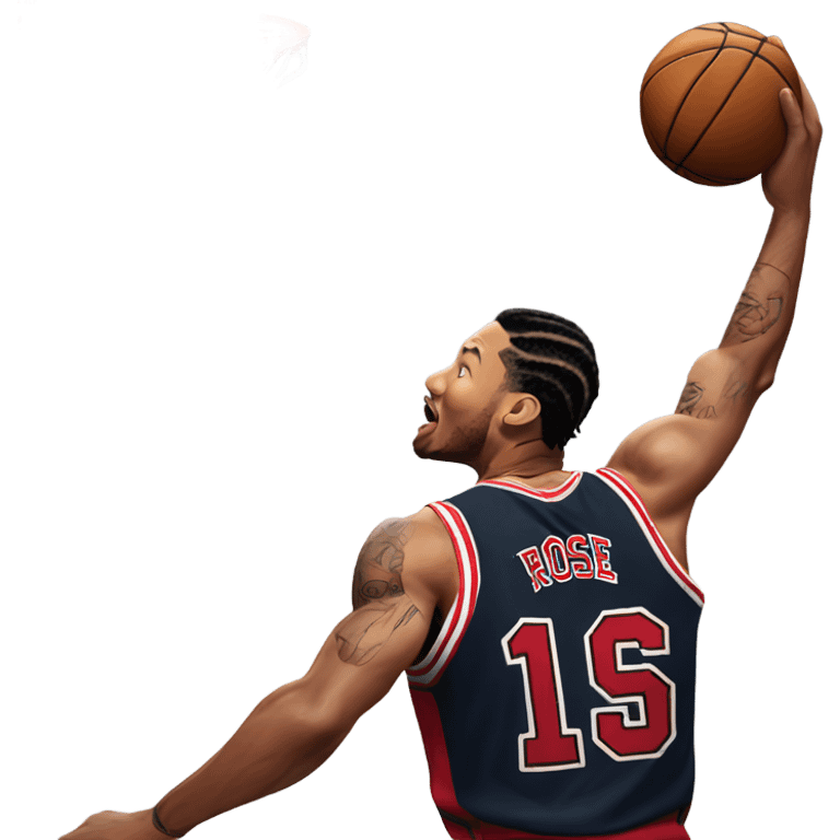 derrick rose dunking  emoji