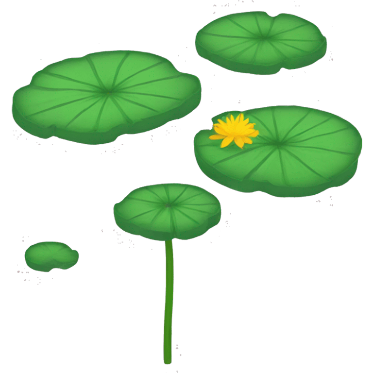 lilypad without flower emoji