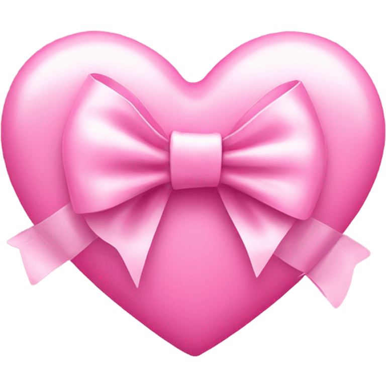 pink heart with light pink bow emoji