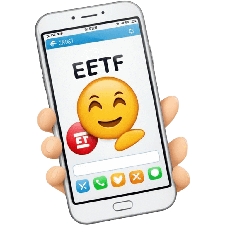 ETF on aphone emoji