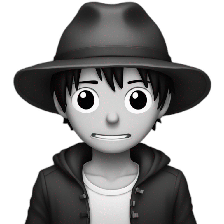 Luffy noir emoji