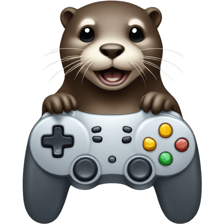 otter grinding in gam emoji