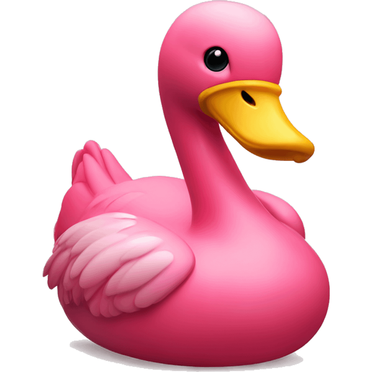 Flamingo rubber duck  emoji