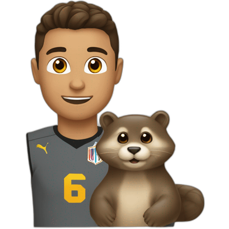 Ronaldo et une loutre emoji