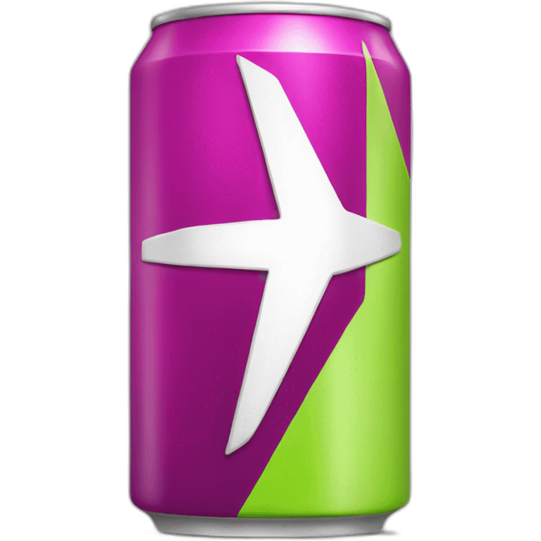 Energy drink with flash symbol  emoji