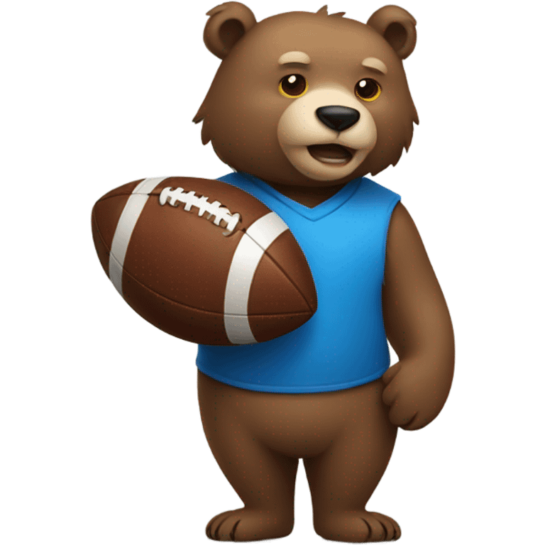 Bear with a football  emoji