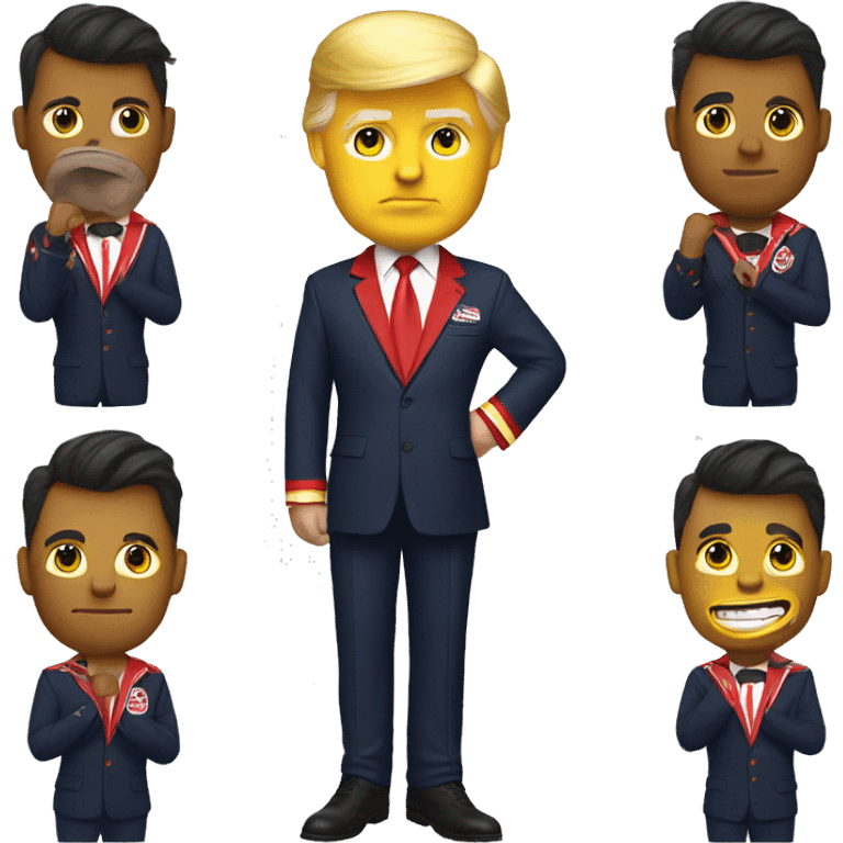 Donald Trump in Utah Utes attire emoji