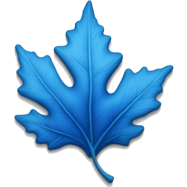 Blue sycamore leaf emoji