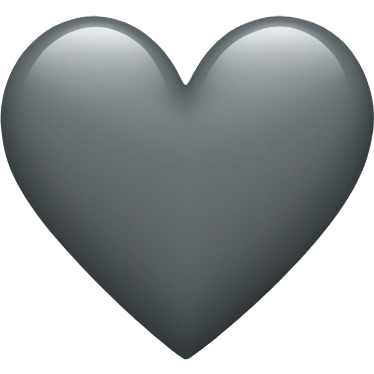 Heart-coloured-deep-gray emoji