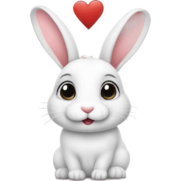 rabbit in love emoji