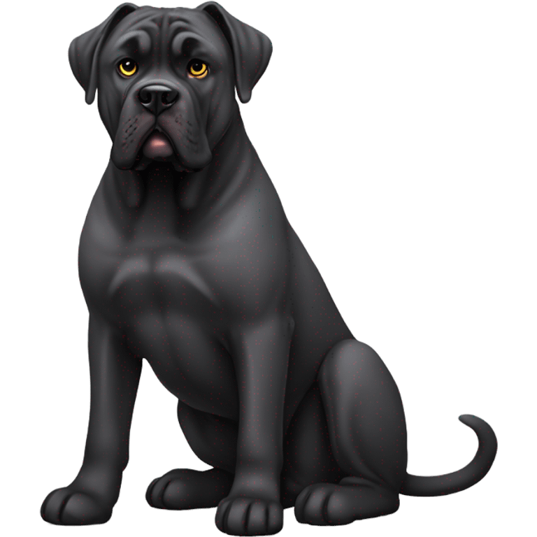 Cane corso sitting emoji