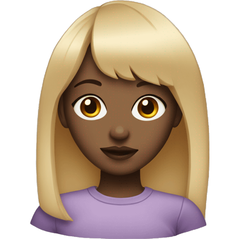 girl with a bangs and septum emoji