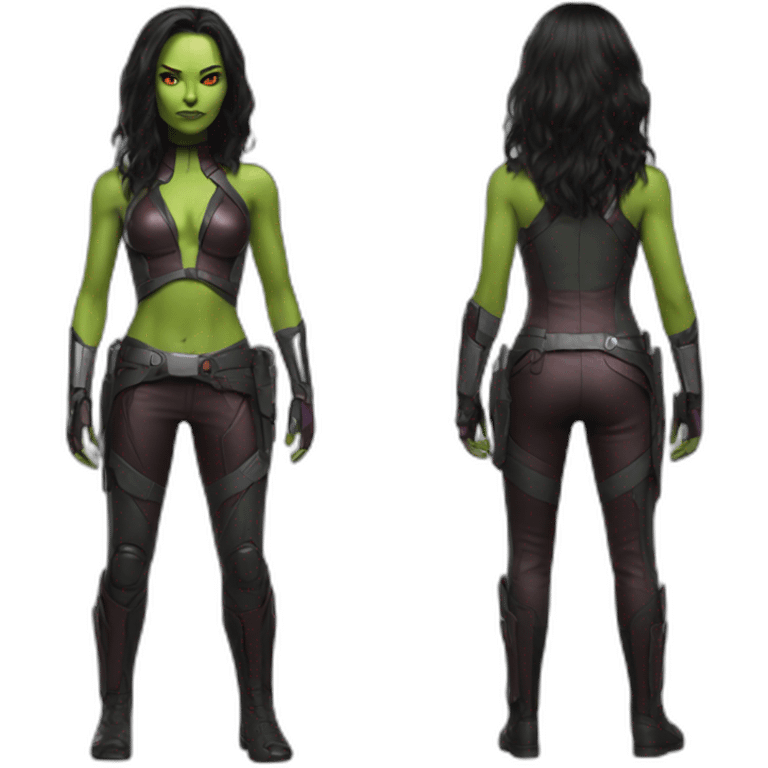 Gamora full body emoji