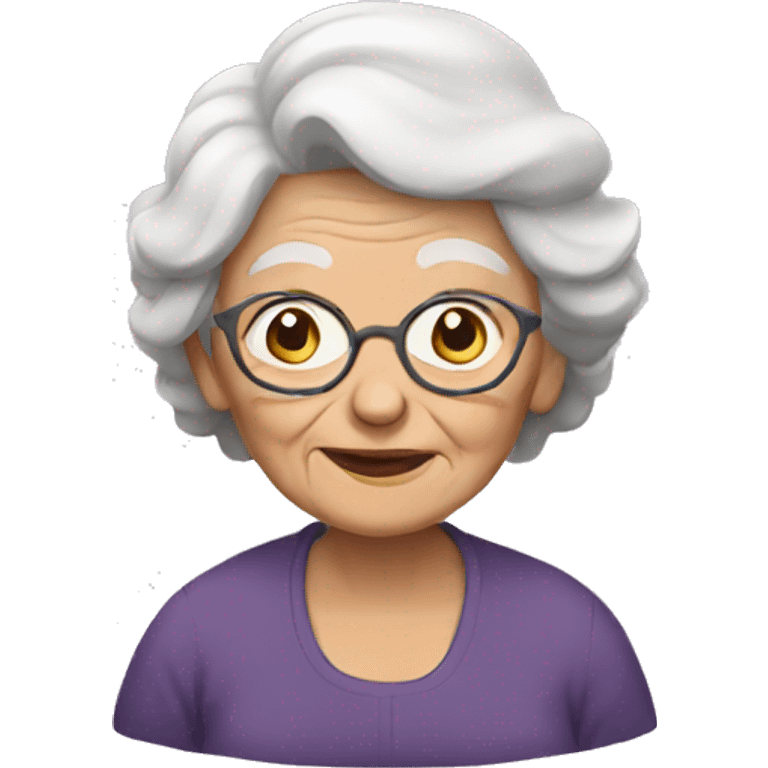 Old woman emoji