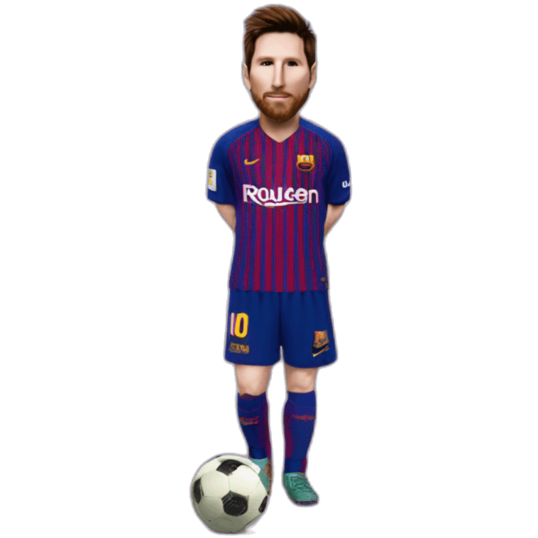 Messi on eggplant emoji