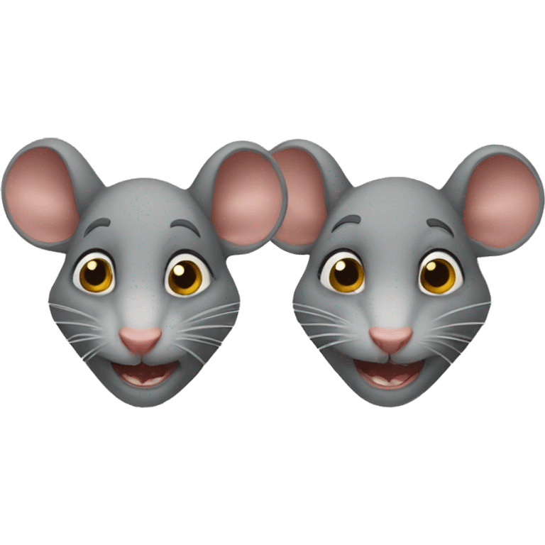 two rats  emoji