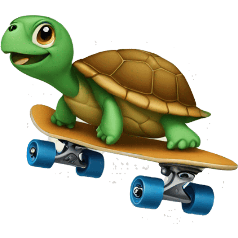 Turtle Skateboarding  emoji