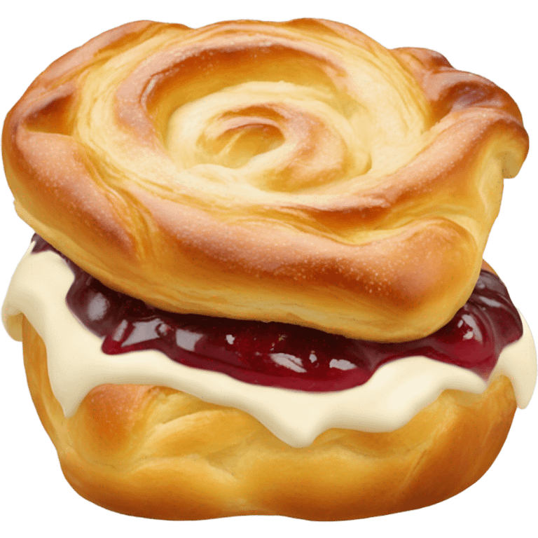 1 Danish pastry emoji