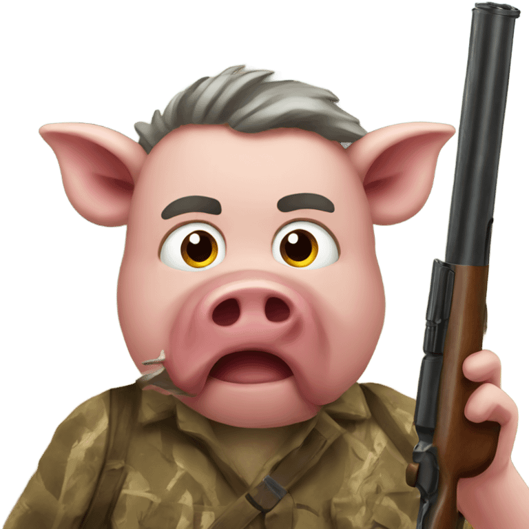 Hog hunting emoji