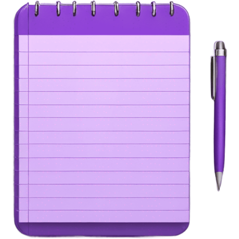 Purple notepad emoji